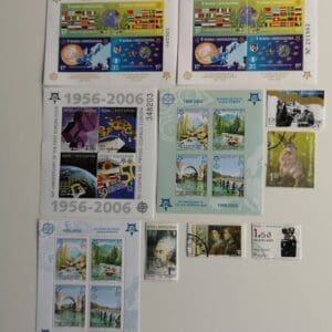 Assorted commemorative postage stamps and sheets