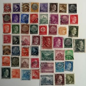 Assortment of vintage German postage stamps